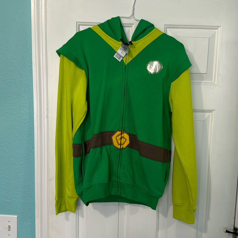 Legend Of Zelda Windwaker Full Zip Up Hoodie SMALL
